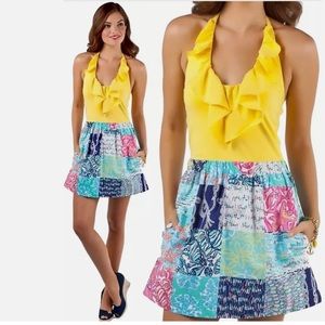Lilly Pulitzer Quinn Dress in Multi-color Sailor Patch Print, Size X-Sma…